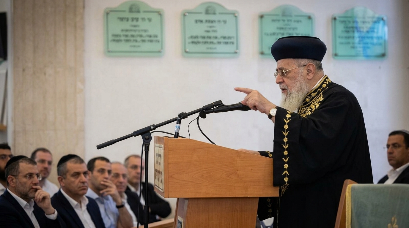 הרב יצחק יוסף תוקף את איזנקוט: "חילן את הצבא"