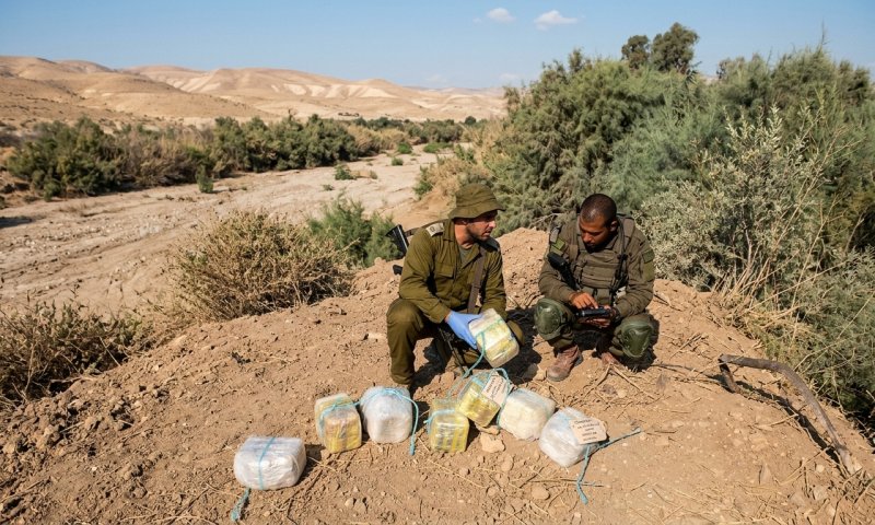 צה"ל סיכל הברחת סמים בשווי מיליוני שקלים בגבול ירדן